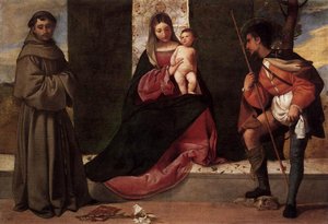 Madonna And Child With St. Anthony And St. Roch — Giorgione