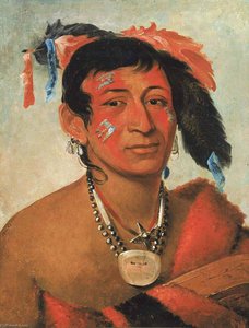 Sha Wá No, Der Südliche, Ein Bekannter Krieger — George Catlin