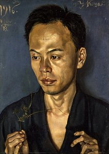 Title Name(japanese）: 古屋君の肖像 (草持てる男の肖像) — Kishida Ryūsei