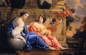 Le Muse Urania E Calliope — Simone Vouet