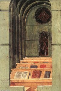 St Thomas Inspirado Por La Paloma Del Espíritu Santo — Sassetta