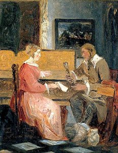 Man And Woman In An Interior Playing Music — Joseph Clover