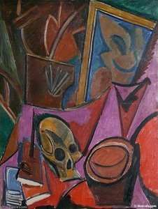 Nature morte a la tete de mort