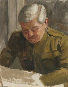Colonel William B. Wallace, Secretary To The Us Delegation (preparatory Study For 'the Supreme War Council In Session At Versailles On 3rd July 1918' And 'armistice Meeting 3rd And 4th November 1918') — Herbert Arnould Olivier