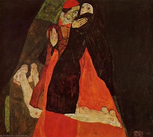 Cardinal Et Nun (également Connu Sous Le Nom De Caress) — Egon Schiele