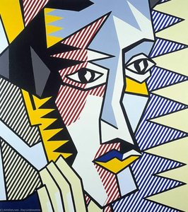Título: Cabeça Expressionista 3 — Roy Lichtenstein