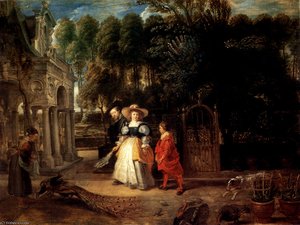 W Jego Ogrodzie Z Heleną Fourment — Rubens