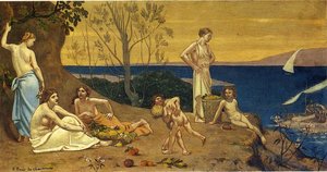 The Happy Land — Pierre Cécile Puvis De Chavannes