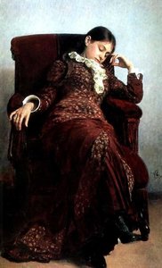 Odihnă. Portretul Eve Repine, Soția Artistului. — Ilya Repin
