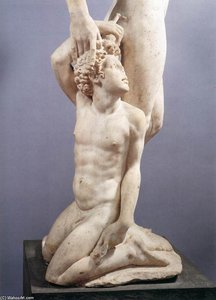 Apollo And Hyacinth (detail) — Benvenuto Cellini