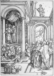 Leben Der Jungfrau: 5. Die Darbietung Mariens Im Tempel — Albrecht Dürer