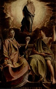 Madonna With St. Stephen And St. John The Baptist — Parmigianino