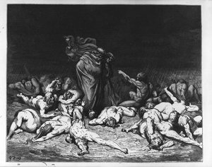 Dante Ir Virgilijus Šėtonuose — Gustavas Dorė