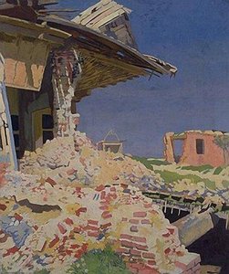 The Main Street, Combles — Sir William Newenham Montague Orpen