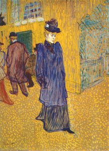Jane Avril Che Lascia Il Moulin Rouge — Comte Henri Marie Raymond De Toulouse-lautrec-monfa