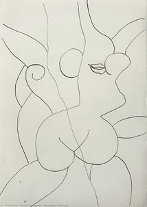 Composition With Nude — Hryhorii Havrylenko