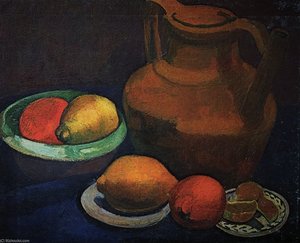 Still Life With Clay Pitcher — Paula Modersohn-becker