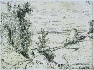 Slopes At Pontoise — Camille Pissarro