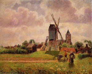 Knocke Windmill'i, Belçika — Camille Pissarro