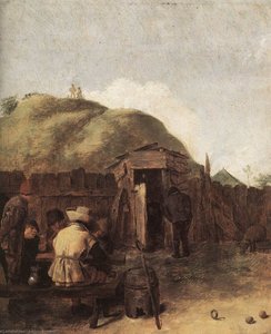 Seated Drinkers — Adriaen Brouwer