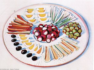 Plate Of Hors D Oeuvres — Wayne Thiebaud