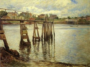 Jetty At Low Tide (also Known As The Water Pier) — Joseph Rodefer Decamp