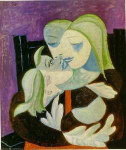Mother and child (Marie-Therese and Maya)