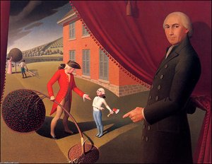 Parson Weem's Fable — Grant Wood