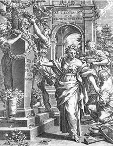 Title Page From The Flora — Pietro Da Cortona
