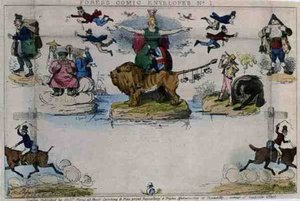 Caricature Of The Mulready Envelope