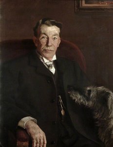 Major Charles Edward Davis (1827–1902), With His Dog — Leonard Frank Skeats