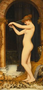 venus binding her hair