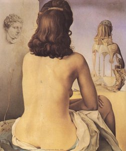 Moja Žena, Gola, Pogledavajući Svoju Tijelo, 1945 — Salvador Dalí
