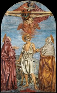 The Holy Trinity, St Jerome And Two Saints — Andrea Del Castagno