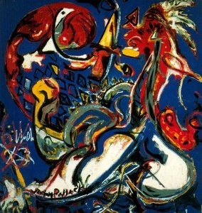 Die Mondfrau Schneidet Den Kreis — Jackson Pollock