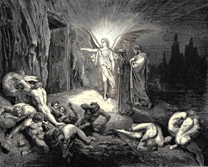 The Inferno, Canto 9, Lines 87-89. To The Gate He Came, And With His Wand Touch’d It, Whereat Open Without Impediment It Flew. — Gustave Doré