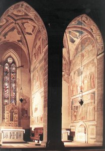 Vista De Las Capillas Peruzzi Y Bardi (de Izquierda) — Giotto Di Bondone
