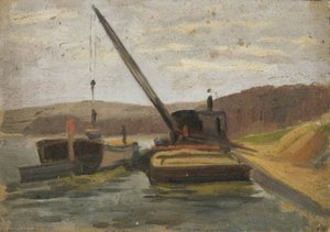 Schuten Auf Einem Fluss — Sir Alfred James Munnings