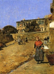Street Scene, Montmartre — Frederick Childe Hassam