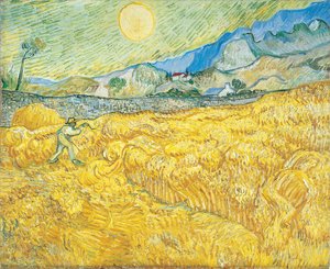 La Moisson (the Wheatfield Behind Saint Paul) — Vincent Van Gogh
