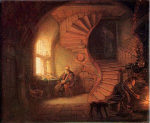 Filozof V Meditaciji — Rembrandt