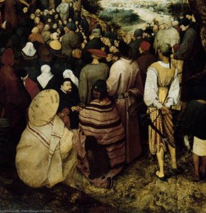Šv. Jono Krikštyto Šventimas (detalė) — Pieteris Bruegelis Vyresnis