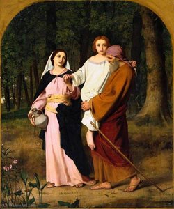 The Child Jesus Going Down With His Parents To Nazareth — William Charles Thomas Dobson
