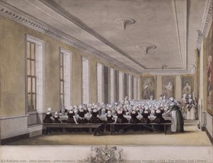 John Sanders, The Girls’ Dining Room Of The Foundling Hospital, 1773 © The William Salt Library — John Sanders