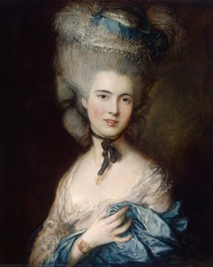 Portrait Of A Lady In Blue — Thomas Gainsborough
