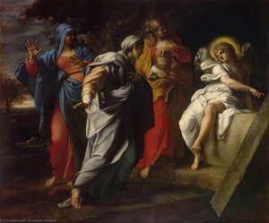 Les Saintes À La Tombe Du Christ — Annibale Carracci