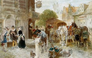 Horse Changing Station Sun — Charles Rochussen