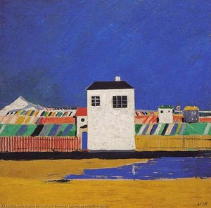 Paisagem Com Casa Branca — Kazimir Malevich