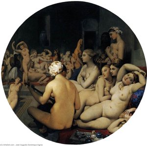 The Turkish Bath — Žanas Ogiustas Dominikas Engras