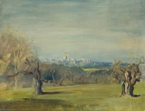 A View Of Windsor Castle — Oswald Hornby Joseph Birley